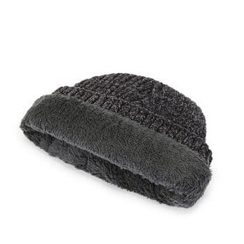 NIXHIT Plus Velvet Thick Warm Furm Skullies Beanies Мъжки зимни шапки Плетени шапки Riding For Men Шапка от шенилно руно Мъжка шапка Z256