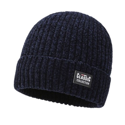 NIXHIT Plus Velvet Debelo toplo krzno Skullies Beanies Muške zimske kape Pletene kape Jahaće za muškarce Kape od šenilskog flisa Muška kapa Z256
