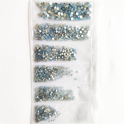 1200 komada različitih veličina Kristalno prozirni AB bez hitnih popravka Flatback Strass Glitter Nail Art Ukrasi za 3D odjeću Nail Art Dekoracije