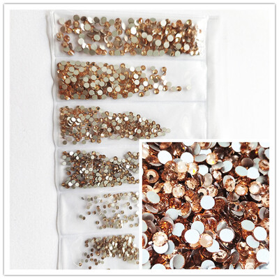 1200 komada različitih veličina Kristalno prozirni AB bez hitnih popravka Flatback Strass Glitter Nail Art Ukrasi za 3D odjeću Nail Art Dekoracije