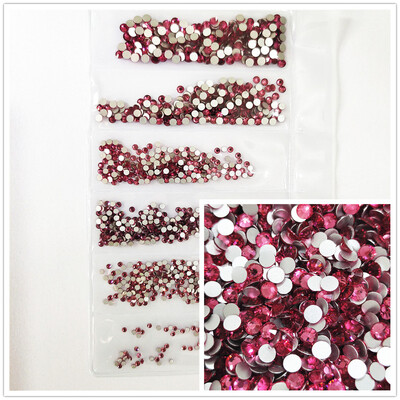 1200 komada različitih veličina Kristalno prozirni AB bez hitnih popravka Flatback Strass Glitter Nail Art Ukrasi za 3D odjeću Nail Art Dekoracije