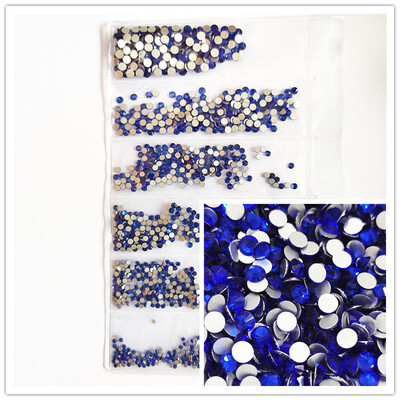 1200 komada različitih veličina Kristalno prozirni AB bez hitnih popravka Flatback Strass Glitter Nail Art Ukrasi za 3D odjeću Nail Art Dekoracije