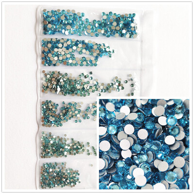 1200 komada različitih veličina Kristalno prozirni AB bez hitnih popravka Flatback Strass Glitter Nail Art Ukrasi za 3D odjeću Nail Art Dekoracije