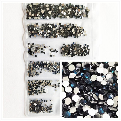 1200 komada različitih veličina Kristalno prozirni AB bez hitnih popravka Flatback Strass Glitter Nail Art Ukrasi za 3D odjeću Nail Art Dekoracije