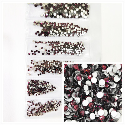 1200 komada različitih veličina Kristalno prozirni AB bez hitnih popravka Flatback Strass Glitter Nail Art Ukrasi za 3D odjeću Nail Art Dekoracije