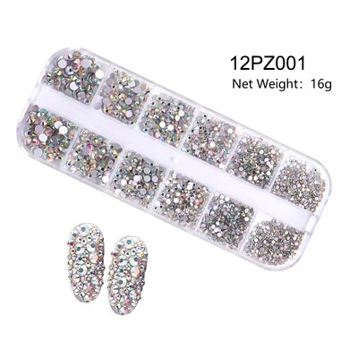 3D akril virág körömdíszítések arany ezüst gyöngyök színváltoztatás körmök varázslatok luxus strasszok Kellékek Kiegészítők