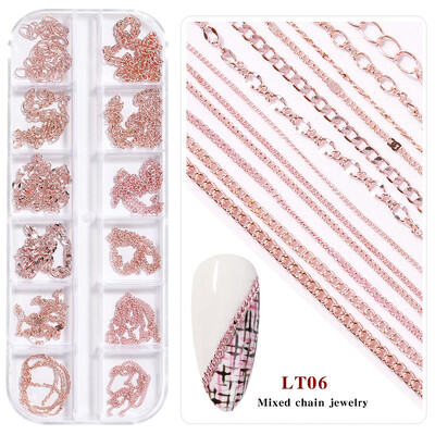 3D akril virág körömdíszítések arany ezüst gyöngyök színváltoztatás körmök varázslatok luxus strasszok Kellékek Kiegészítők