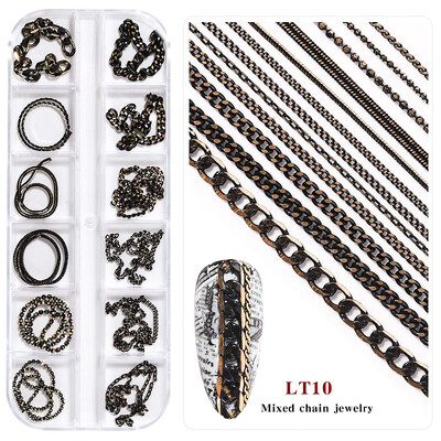 3D akril virág körömdíszítések arany ezüst gyöngyök színváltoztatás körmök varázslatok luxus strasszok Kellékek Kiegészítők