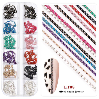 3D akril virág körömdíszítések arany ezüst gyöngyök színváltoztatás körmök varázslatok luxus strasszok Kellékek Kiegészítők