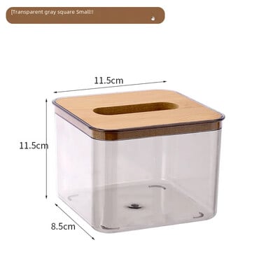 Nordic, simplă, creativă, cutie de șervețele, capac pentru casetă, sufragerie, sertar pentru masă de ceai, cutie de șervețele, sertar transparent pentru restaurant