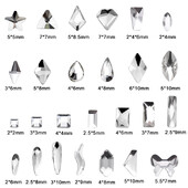 veleprodaja100kom Bijeli prozirni kristalni elegantni vještački dijamant 3D manikura Nail Art ukrasi privjesci nakit