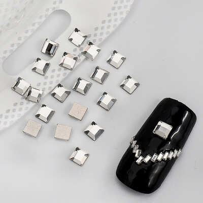 veleprodaja100kom Bijeli prozirni kristalni elegantni vještački dijamant 3D manikura Nail Art ukrasi privjesci nakit