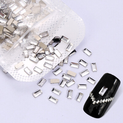 veleprodaja100kom Bijeli prozirni kristalni elegantni vještački dijamant 3D manikura Nail Art ukrasi privjesci nakit