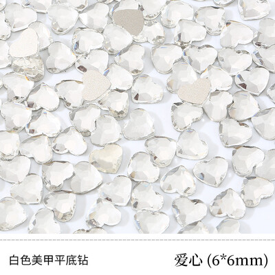 veleprodaja100kom Bijeli prozirni kristalni elegantni vještački dijamant 3D manikura Nail Art ukrasi privjesci nakit