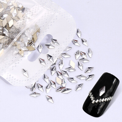 veleprodaja100kom Bijeli prozirni kristalni elegantni vještački dijamant 3D manikura Nail Art ukrasi privjesci nakit