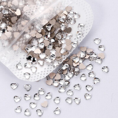 veleprodaja100kom Bijeli prozirni kristalni elegantni vještački dijamant 3D manikura Nail Art ukrasi privjesci nakit