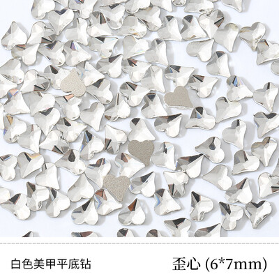 veleprodaja100kom Bijeli prozirni kristalni elegantni vještački dijamant 3D manikura Nail Art ukrasi privjesci nakit