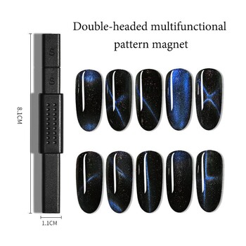 Magnetic Nail Art Stick Magnetic Pen For Cat Eye 9D Effect Strong Plate for UV Gel Line Strip Nail Art Tools DIY Manicure