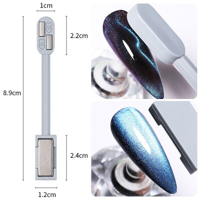 Magnetic Nail Art Stick Magnetic Pen For Cat Eye 9D Effect Strong Plate for UV Gel Line Strip Nail Art Tools DIY Manicure