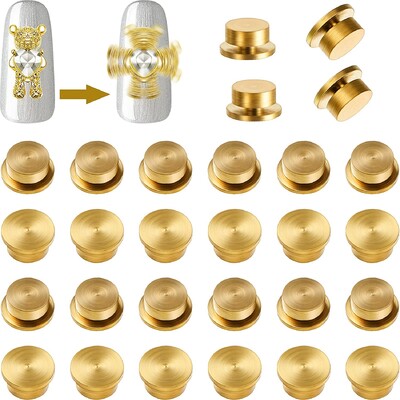 15 τεμάχια Spinning Nail Charms 3D Nail Art Περιστρεφόμενο γούρι με περιστρεφόμενο ρουλεμάν Nail Art Εργαλείο νυχιών Δαχτυλίδια κοσμημάτων Περιστρεφόμενα εργαλεία νυχιών