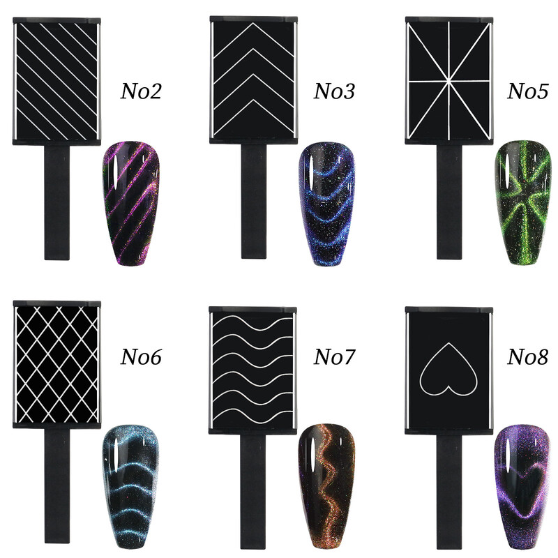 Nail Art Magneti s mačjim okom Magneti s 3D iluzijom Magneti za lak za nokte Magneti s cvjetnom magijom za gel lak Magnetski štapići Alati za nokte