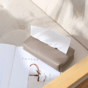 Tissue Box Ελαφρύ πολυτελές σαλόνι Creative Nordic ins Wind Rectangular Storage Car PU Leather Pumping Paper box