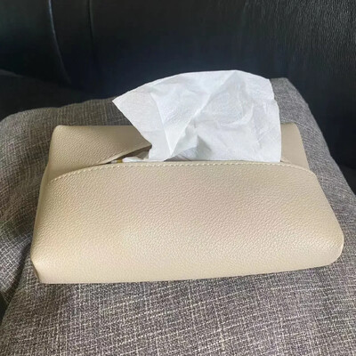 Tissue Box Ελαφρύ πολυτελές σαλόνι Creative Nordic ins Wind Rectangular Storage Car PU Leather Pumping Paper box