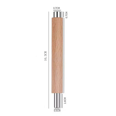 1 gab ar dubultu galvu, spēcīga nagu mākslas magnētiskā pildspalva, koka staba rokturis, 3d kaķa acu krāsošanas želeja, ērti nagu stipra magnēta instrumenti