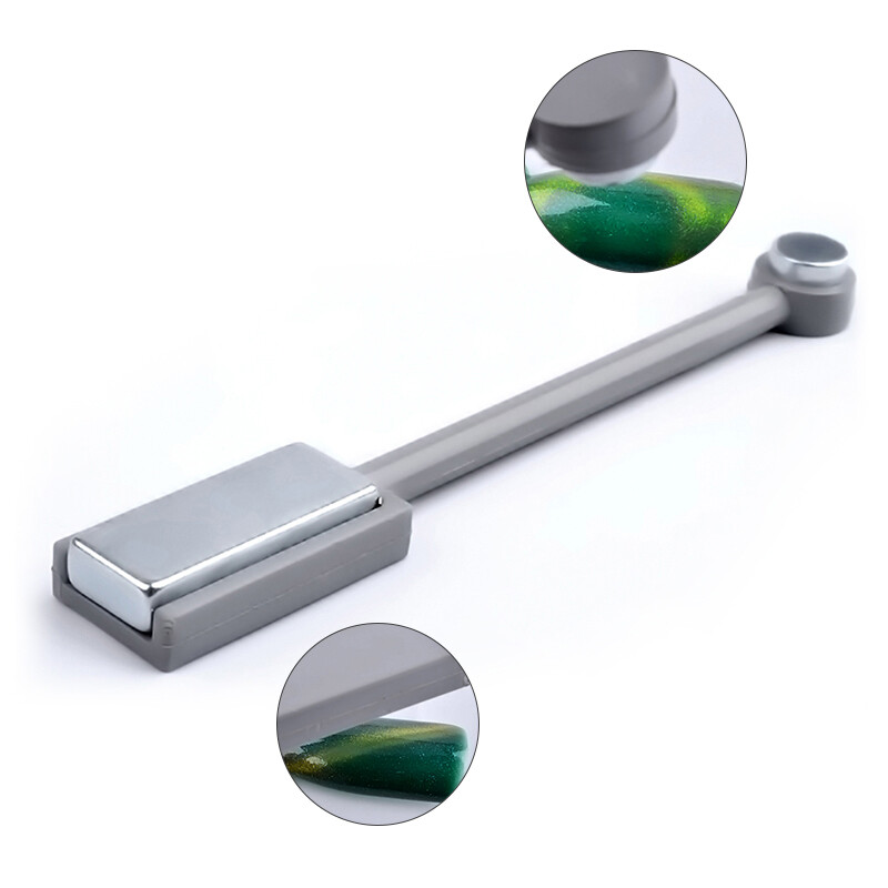 Galingas magnetas Aukštos kokybės Patogus ir efektyvus Easy Cat Eye Nail Art Dviejų galų dizainas Stiprios magnetinės jėgos dviguba galvutė