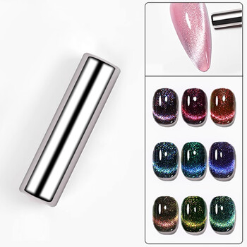 3D Strong Cat Eyes Magnet Δικέφαλος για UV Gel Multi-function Magnet Board Μαγνητικό στυλό Nail Art Tool Nails Αξεσουάρ