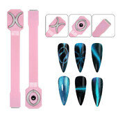 Daudzfunkcionāls Cat Eye Magnet 3 IN 1 spēcīgs magnētiskais nūja nagu mākslas dizaina dekorēšanai, DIY manikīra instrumentiem
