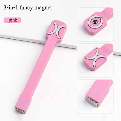 Daudzfunkcionāls Cat Eye Magnet 3 IN 1 spēcīgs magnētiskais nūja nagu mākslas dizaina dekorēšanai, DIY manikīra instrumentiem