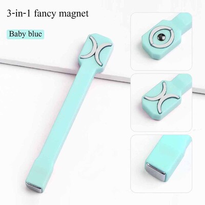 Daudzfunkcionāls Cat Eye Magnet 3 IN 1 spēcīgs magnētiskais nūja nagu mākslas dizaina dekorēšanai, DIY manikīra instrumentiem