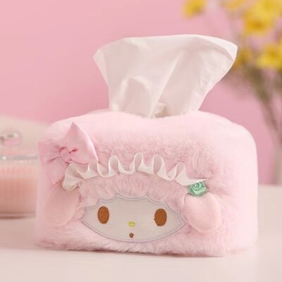 My Melody Hangyodon My Sweet Piano Kawaii βελούδινο συρτάρι χαρτιού Τοποθετημένο σε αυτοκίνητο Οικιακό απλό συρτάρι επιφάνειας εργασίας Κουτί Δώρο γενεθλίων