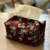 Χάρτινη τσάντα σχεδίασης Tissue Box European Retro StyleTissue Case Tissue Cover Υφασμάτινο κουτί σχεδίασης Καθιστικό Χαρτί οικιακής επιφάνειας εργασίας