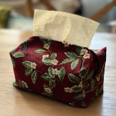Χάρτινη τσάντα σχεδίασης Tissue Box European Retro StyleTissue Case Tissue Cover Υφασμάτινο κουτί σχεδίασης Καθιστικό Χαρτί οικιακής επιφάνειας εργασίας