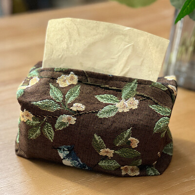 Χάρτινη τσάντα σχεδίασης Tissue Box European Retro StyleTissue Case Tissue Cover Υφασμάτινο κουτί σχεδίασης Καθιστικό Χαρτί οικιακής επιφάνειας εργασίας