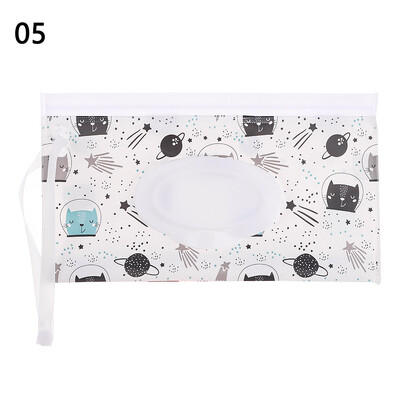 Hot Sale Wet Wipes Θήκη EVA Tissue θήκη μεταφοράς Επαναχρησιμοποιήσιμη επαναχρησιμοποιήσιμη τσάντα υγρού μαντηλιού Πτυσσόμενο κάλυμμα κουμπώματος-λουράκι αξεσουάρ καροτσιού