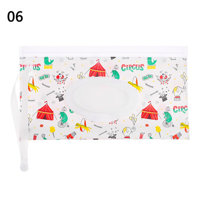 Hot Sale Wet Wipes Θήκη EVA Tissue θήκη μεταφοράς Επαναχρησιμοποιήσιμη επαναχρησιμοποιήσιμη τσάντα υγρού μαντηλιού Πτυσσόμενο κάλυμμα κουμπώματος-λουράκι αξεσουάρ καροτσιού