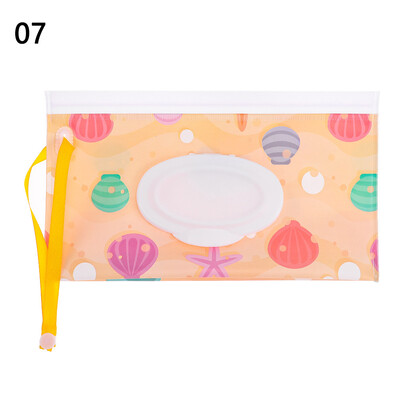 Hot Sale Wet Wipes Θήκη EVA Tissue θήκη μεταφοράς Επαναχρησιμοποιήσιμη επαναχρησιμοποιήσιμη τσάντα υγρού μαντηλιού Πτυσσόμενο κάλυμμα κουμπώματος-λουράκι αξεσουάρ καροτσιού