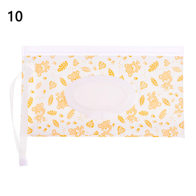 Hot Sale Wet Wipes Θήκη EVA Tissue θήκη μεταφοράς Επαναχρησιμοποιήσιμη επαναχρησιμοποιήσιμη τσάντα υγρού μαντηλιού Πτυσσόμενο κάλυμμα κουμπώματος-λουράκι αξεσουάρ καροτσιού