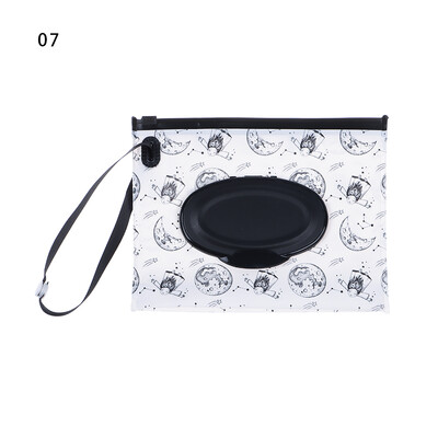 Hot Sale Wet Wipes Θήκη EVA Tissue θήκη μεταφοράς Επαναχρησιμοποιήσιμη επαναχρησιμοποιήσιμη τσάντα υγρού μαντηλιού Πτυσσόμενο κάλυμμα κουμπώματος-λουράκι αξεσουάρ καροτσιού