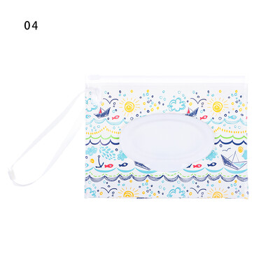Hot Sale Wet Wipes Θήκη EVA Tissue θήκη μεταφοράς Επαναχρησιμοποιήσιμη επαναχρησιμοποιήσιμη τσάντα υγρού μαντηλιού Πτυσσόμενο κάλυμμα κουμπώματος-λουράκι αξεσουάρ καροτσιού