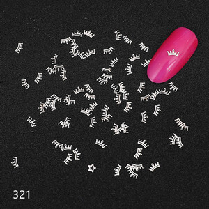 100 τμχ Αυτοκόλλητα νυχιών καρδιάς Μεταλλικά καρφιά lOVE Nailart Rivet Charms DIY Αξεσουάρ νυχιών 3D Διακοσμητικά νυχιών