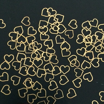 100 бр. Стикери за нокти със сърце, метални шпилки LOVE Nailart Rivet Charms Направи си сам аксесоари за нокти 3D декорации за нокти