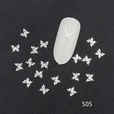 100 τμχ Αυτοκόλλητα νυχιών καρδιάς Μεταλλικά καρφιά lOVE Nailart Rivet Charms DIY Αξεσουάρ νυχιών 3D Διακοσμητικά νυχιών