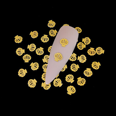 100 τμχ Αυτοκόλλητα νυχιών καρδιάς Μεταλλικά καρφιά lOVE Nailart Rivet Charms DIY Αξεσουάρ νυχιών 3D Διακοσμητικά νυχιών