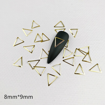 100 τμχ Αυτοκόλλητα νυχιών καρδιάς Μεταλλικά καρφιά lOVE Nailart Rivet Charms DIY Αξεσουάρ νυχιών 3D Διακοσμητικά νυχιών