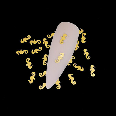 100 τμχ Αυτοκόλλητα νυχιών καρδιάς Μεταλλικά καρφιά lOVE Nailart Rivet Charms DIY Αξεσουάρ νυχιών 3D Διακοσμητικά νυχιών