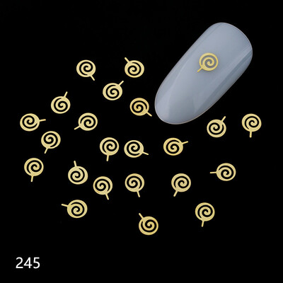 100 τμχ Αυτοκόλλητα νυχιών καρδιάς Μεταλλικά καρφιά lOVE Nailart Rivet Charms DIY Αξεσουάρ νυχιών 3D Διακοσμητικά νυχιών